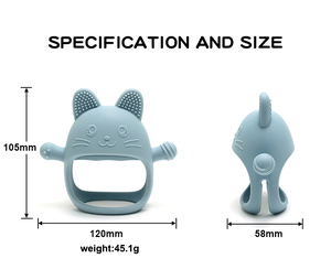 NOUVEAU Sucette Lapin pour Bébés Allaités au Sein, Jouet de Siège Auto pour Bébé, Jouet de Dentition en Silicone de Qualité Alimentaire, Jouet à Mâcher Doux pour la Dentition - Product Image 2