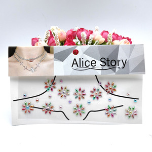 Autocollants diamant clavicule transfrontalière européenne et américaine pour filles autocollants créatifs beauté maquillage cou <span class=keywords><strong>tatouage</strong></span> autocollants - Product Image 2