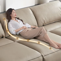 Canapé-lit électrique avec design minimaliste de style italien à double usage pour petit appartement salon moderne multifonctionnel