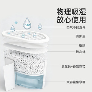 FaSoLa Dehumidifier <b>Box</b> 3pcs Set Moisture Absorbing <b>For</b> Wardrobe Shoe Cabinet - Product Image 4