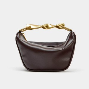 Sac de soirée élégant 2026 Nouvelle collection femme Design de niche Sac boulette avec poignée métallique et bandoulière - Product Image 3