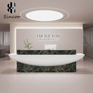 Mostrador de Recepción Moderno de Fibra de Vidrio de Lujo para Salón de Belleza, Hotel y Gimnasio - Personalizable, Duradero, de Uso Comercial - Product Image 4