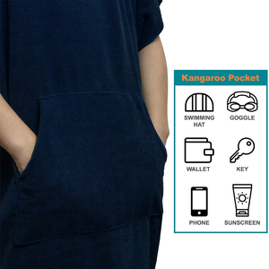 Robe serviette <span class=keywords><strong>de</strong></span> Surf hommes et femmes, <span class=keywords><strong>Poncho</strong></span> pour adultes, combinaison à capuche, changement, pour Surf et natation - Product Image 6