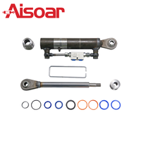 AiSoar G3/8 Vérin à piston robuste avec clapet anti-retour pour liaison supérieure, pression 160 bars, alésage 2 pouces, poussée 3,5 tonnes, force de traction 2,5 tonnes, 2 nouveaux tuyaux