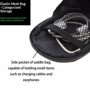 Sacoche de selle VTT, sacoche arrière de vélo en nylon imperméable à coque rigide, sacoche multifonctionnelle sous le siège pour le cyclisme - Product Image 4