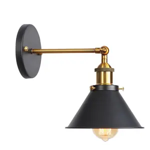 Lampada <span class=keywords><strong>da</strong></span> <span class=keywords><strong>Parete</strong></span> <span class=keywords><strong>Vintage</strong></span> in Ferro Verniciato E27 per Illuminazione Domestica Retrò - Product Image 1