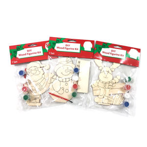 Nieuwe Bedrukte Houten Cartoon Decoratie Diy Hout Schilderij Set Houten Kinderen Schilderij Speelgoed - Product Image 5