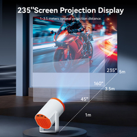 Proyector Compacto de Tiro Ultra Corto con Decodificación 4K, WiFi, Duplicación de Pantalla Inalámbrica, para Cine en Casa, OEM, Venta al Por Mayor, Nuevo