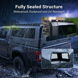 Cubierta de Caja de Carga Telescópica Eléctrica Enrollable, Plegable e Impermeable de Aleación de Aluminio Resistente para Ford Ranger <span class=keywords><strong>Maverick</strong></span> F150 <span class=keywords><strong>2023</strong></span> - Product Image 3