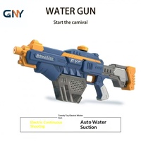 Pistolet à eau électrique en plastique, aspiration automatique de l'eau, tir continu, haute pression, grande capacité, ultra-longue portée, parfait