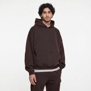 100% Cotton <b>Vintage</b> <b>French</b> Terry Fleece Regular Fit Pullover Hoodie Zipper Design Men's Winter Streetwear-Wholesale FINER - Product Image 1