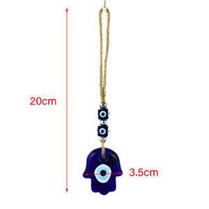 Pendentif à pampilles œil de Fatima bleu style européen et américain, œil du diable créatif, décoration murale pour salon et intérieur de voiture - Product Image 4