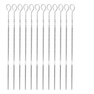 Yongli-Brochetas Planas para Asar A LA Parrilla, Reutilizables, para Barbacoa, Carne, <span class=keywords><strong>Pollo</strong></span>, <span class=keywords><strong>Verduras</strong></span>, 12 Unidades - Product Image 4