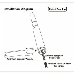 Antenne de toit universelle en aluminium plaqué calibre 50 pour Ford F150, nouvelle antenne personnalisée pour automobile - Product Image 6