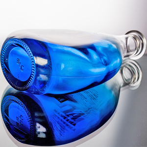 <span class=keywords><strong>Botella</strong></span> de <span class=keywords><strong>Tequila</strong></span> <span class=keywords><strong>Azul</strong></span> Transparente Personalizada de 750 ml <span class=keywords><strong>con</strong></span> Corcho - Product Image 3