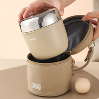 Bocaux isothermes Pinakh en acier inoxydable avec sac de transport, idéaux pour le travail, l'école, les voyages – Gourde alimentaire