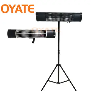 1500w Wall-Mounted Electric Infrared Outdoor Heater Space Heater Electric Patio Heater With Remote Control