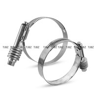 Colliers de serrage en acier inoxydable à couple élevé de type américain Colliers de serrage pour moteur Colliers de serrage pour tuyaux d'échappement