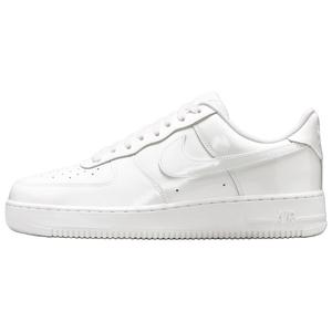 Zapatillas Nike <span class=keywords><strong>Air</strong></span> <span class=keywords><strong>Force</strong></span> <span class=keywords><strong>1</strong></span> Low Top para skateboarding para hombre, <span class=keywords><strong>blancas</strong></span>, transpirables, de cuero genuino, con cordones, punta redonda, suela de goma - Product Image 1