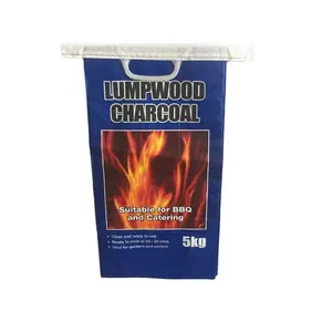 customized reusable 3kg 5kg 10kg bopp laminated pp woven firewood coal bags with plastic handle