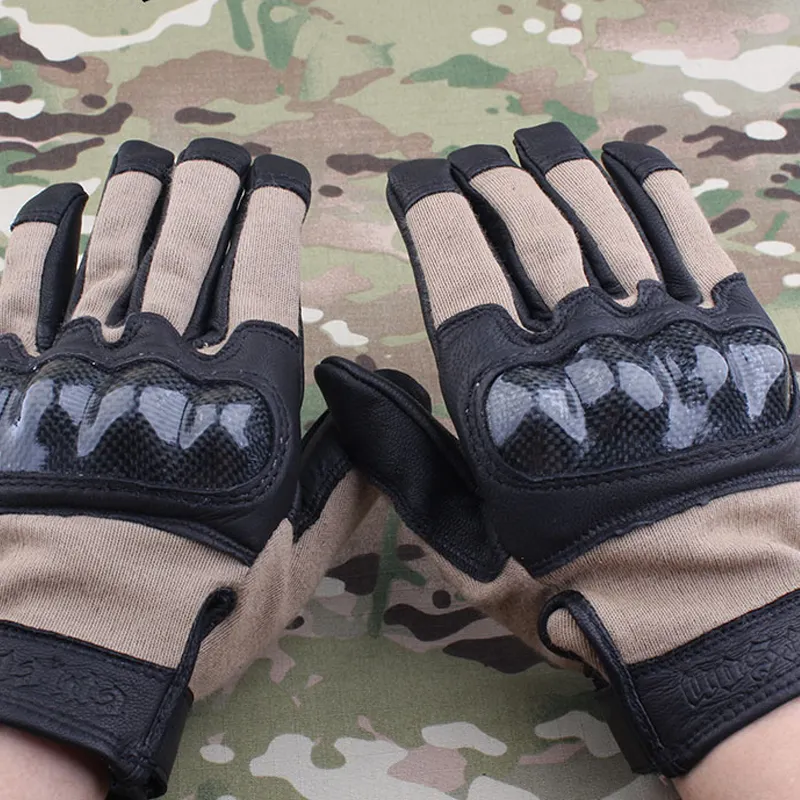 Emersongear สไตล์ยุทธวิธี Full Finger ถุงมือ Airsoft Wargame Combat ป้องกันถุงมือยุทธวิธี