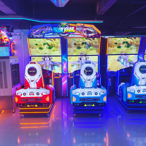 Máquina de Videojuegos Arcade con Simulador de Carreras para 2 Jugadores, Pantalla HD, Funciona con Monedas, Compatible con Inglés, para Centros de Entretenimiento - Product Image 1