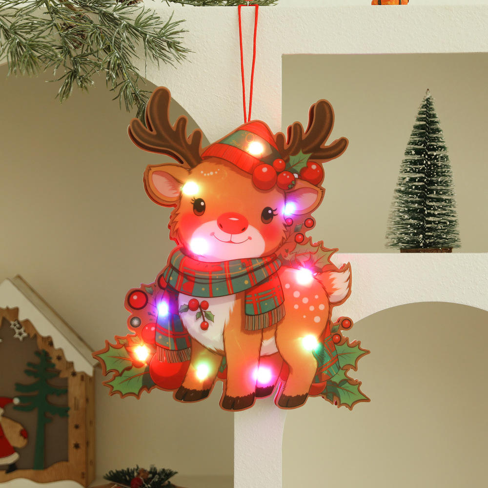 Style de wapiti de Noël-pendentif lumineux bricolage
