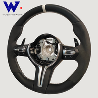 Volant en cuir de cerf pour BMW M3 M4 M5 M6 F30 F10 F15 F36 F01 F20 F22 F25 F31 F32 E70 E71 E90 E91 E92 X1 X2 X3 X4 X5 X6