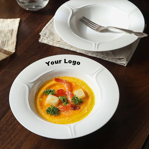 Assiette à salade de légumes en porcelaine de secours minimaliste de style européen - Product Image 2