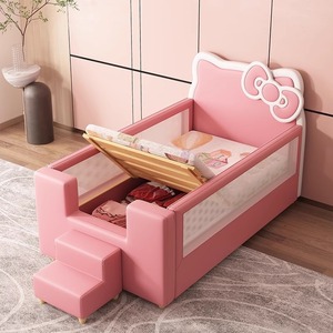 Letto Principessa Comodo per Bambine, Letto Hello Kitty per Bambini, Letto Componibile Allargato, Adatto per Camera <span class=keywords><strong>da</strong></span> Letto di Adulti e Casa - Product Image 3