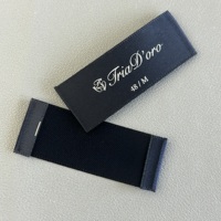 Étiquettes personnalisées en satin de soie pour vêtements, étiquettes de soin du cou, étiquettes de marque pour chemises, étiquettes de col pour vêtements
