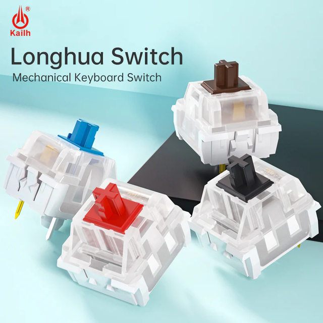 Kailh Mechanical Keyboard Switch Office 3Pins Switches Keyboard Accessories Clickys Linear Tactlie Switches Wholesale
