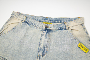 Pantalones Cortos de Mezclilla Lavada con Diamantes de Alta Calidad, Estilo Hip Hop, Marca de Moda, para Hombre - Product Image 6