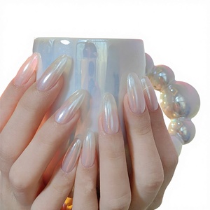 <span class=keywords><strong>Uñas</strong></span> Postizas <span class=keywords><strong>Elegantes</strong></span> de Acrílico con Forma de Almendra, Cobertura Completa, Hechas a Mano, Estilo Simple, Proveedor OEM ODM, Longitudes Larga/Corta/Media - Product Image 4