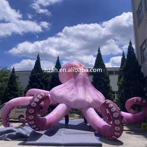 Chất lượng tuyệt vời Halloween <span class=keywords><strong>Inflatable</strong></span> thắp sáng khổng lồ hoạt hình Halloween bạch tuộc - Product Image 1