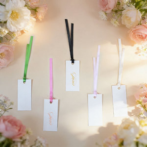 Che Happy Rectangle Paper <b>Place</b> <b>Cards</b> 6in Blank Diy Wedding Table <b>Setting</b> - Product Image 2