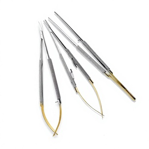 Ensemble de micro-pinces et ciseaux, 3 pièces, instruments chirurgicaux orthopédiques, acier inoxydable résistant à la corrosion, haute précision, manuel - Product Image 1