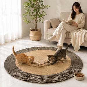 Tapis de couchage pour chat en coton nordique tissé, durable, résistant aux griffures, respirant et chaud - Product Image 3