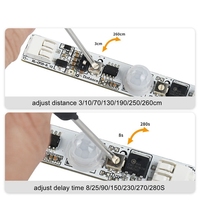 Circuit imprimé (PCB) pour éclairage LED sans soudure DC12V 24V avec variateur tactile, capteur de mouvement PIR et variateur IR à détection de mouvement des mains