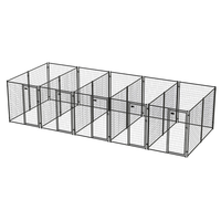 8 Panneau Grand Portable Chien Courir Clôture Pet Cage Maison 10x10x6ft DIY Combinaison Soudé Chien Chenils