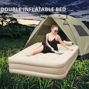 Double Size Automatic Inflatable Air <b>Mattress</b> Built-in Pump Modern <b>Foldable</b> Design Outdoor Hospital Bedroom Use Park - Product Image 2