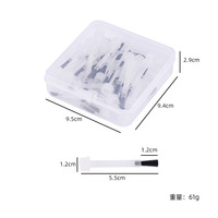 Pinceau de Remplacement Oval de Luxe Jetable de Haute Qualité pour Vernis à Ongles, Manche en Nylon et Plastique, Outil Professionnel de Manucure pour Liquides
