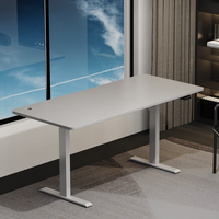 Table de bureau électrique à hauteur réglable moderne à double moteur, 720 mm-1200 mm, capacité de charge 120 kg, en métal
