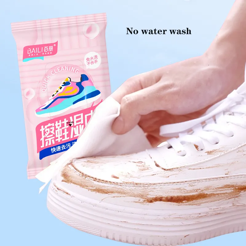 Shoe Wet Wipes Manufacture OEM Nonwoven Cleaning Cloth Disposable White Sports Shoe Cleaning Wipes Sneaker Wipes