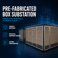 Transformateur haute tension compact de type boîtier IP54 à longue durée de vie 30-1600 kVA pour la construction
