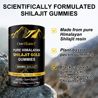 Gummies OneBtanicl à l'extrait de plantes de l'Himalaya, gummies de Shilajit pur de l'Himalaya, renforce l'immunité, gummies de Shilajit