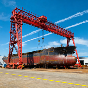 Grue à <span class=keywords><strong>portique</strong></span> mobile à double poutre certifiée ISO 16T/50T/3000T, moteur/engrenage, hauteur de levage de 100 m pour utilisation <span class=keywords><strong>en</strong></span> construction, usine - Product Image 1