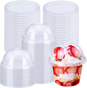 Gobelets jetables en PET à paroi simple <span class=keywords><strong>Wellpack</strong></span>, 78 mm, transparents comme du cristal, 5,5 oz, logo imprimé UV, pour crème glacée, café glacé, boissons froides - Product Image 1