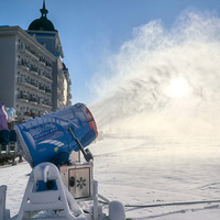 Máquina de Nieve de Alto Rendimiento para Estaciones de Esquí, Bajo Consumo de Energía, Pistola de Nieve Comercial, Máquina Inteligente para Hacer Nieve, Cañón de Nieve Grande