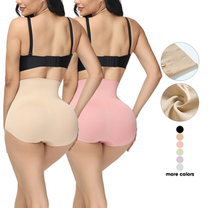 Culottes gainantes taille haute unies pour femmes, respirantes, amincissantes, sculptant le ventre, rehausseurs de fesses, sans couture - Product Image 4